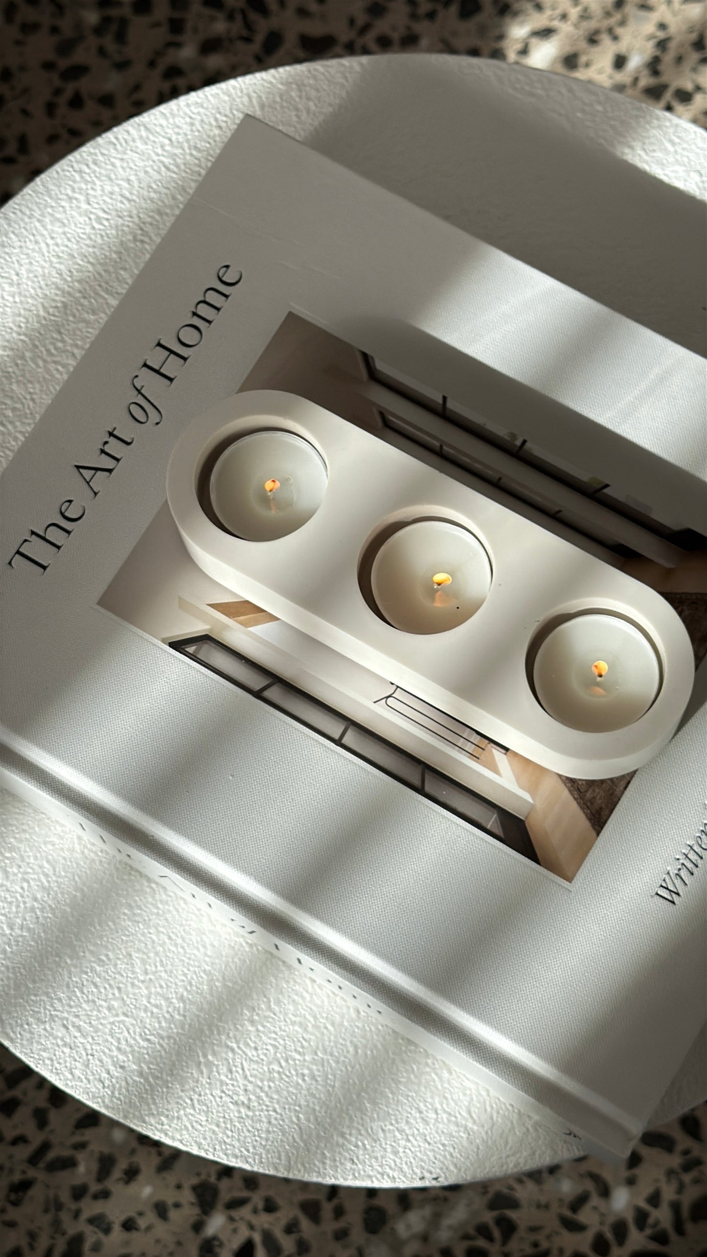 Trio tealight candle holder
